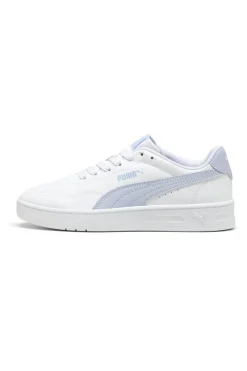 Sneakers Bianche con Bande Azzurre PUMA COURT LALLY JR