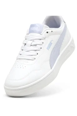 Sneakers Bianche con Bande Azzurre PUMA COURT LALLY JR