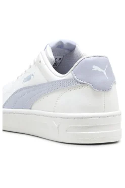 Sneakers Bianche con Bande Azzurre PUMA COURT LALLY JR