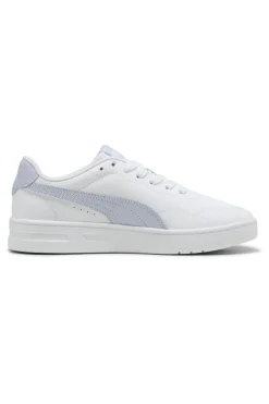 Sneakers Bianche con Bande Azzurre PUMA COURT LALLY JR