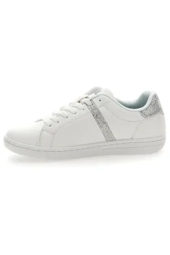 Sneakers Bianche Con Brillantini Argento Fila CrossCourt 2 F Wmn
