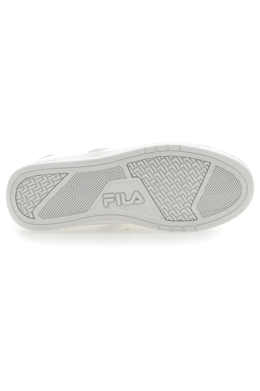 Sneakers Bianche Con Brillantini Argento Fila CrossCourt 2 F Wmn