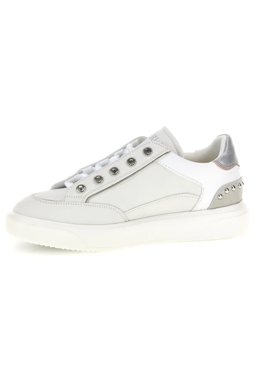 Sneakers bianche con brillantini Ferre F763