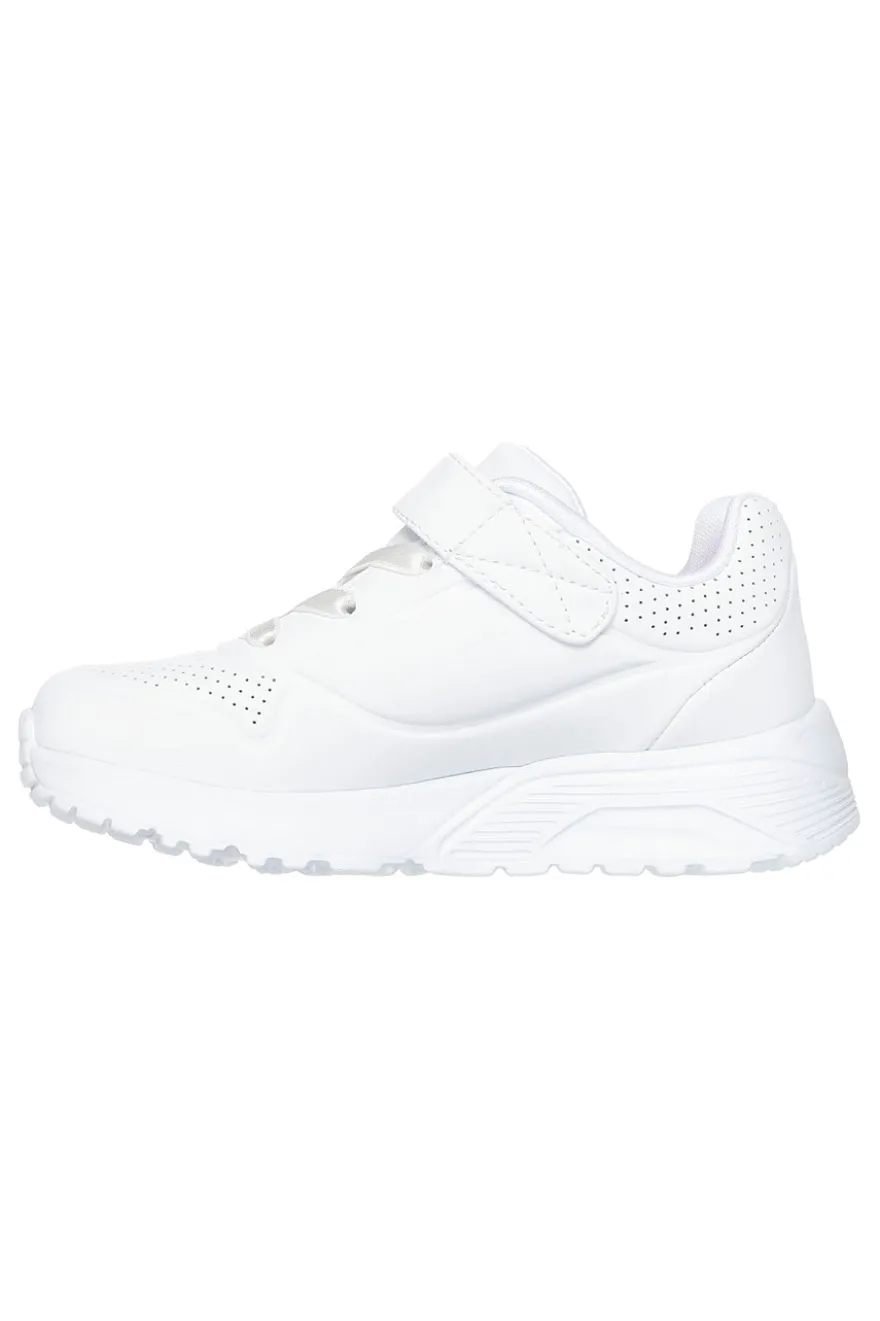 Sneakers bianche con cuori multicolor Skechers Uno Lite Love Levitate