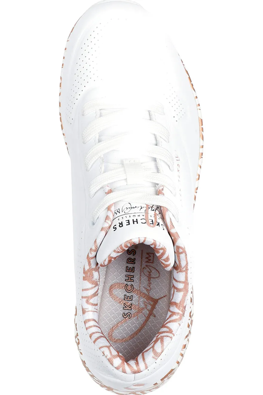 Sneakers Bianche con Cuori Colorati Skechers Street Uno – Loving Love