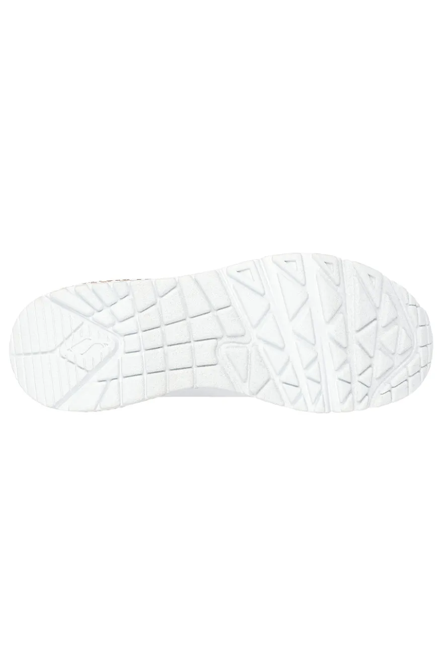 Sneakers Bianche con Cuori Colorati Skechers Street Uno – Loving Love