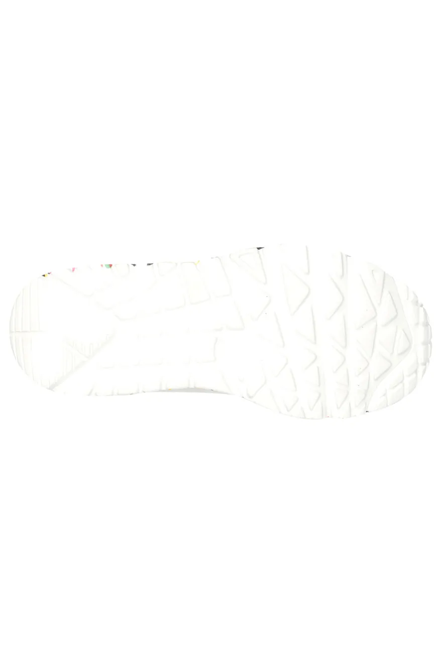 Sneakers bianche con cuori colorati Skechers Uno Lite