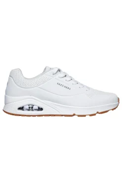 Sneakers bianche con cuscinetto ad aria e soletta memory foam Skechers UNO Stand On Air