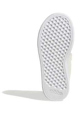 Sneakers bianche con dettagli blu e chiusura a strappo Adidas Advantage Base 2.0 Cf C