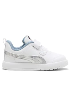 Sneakers bianche con dettagli iridescenti Puma Courtflex V3 SpaceBelle VInf