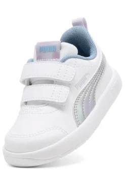 Sneakers bianche con dettagli iridescenti Puma Courtflex V3 SpaceBelle VInf