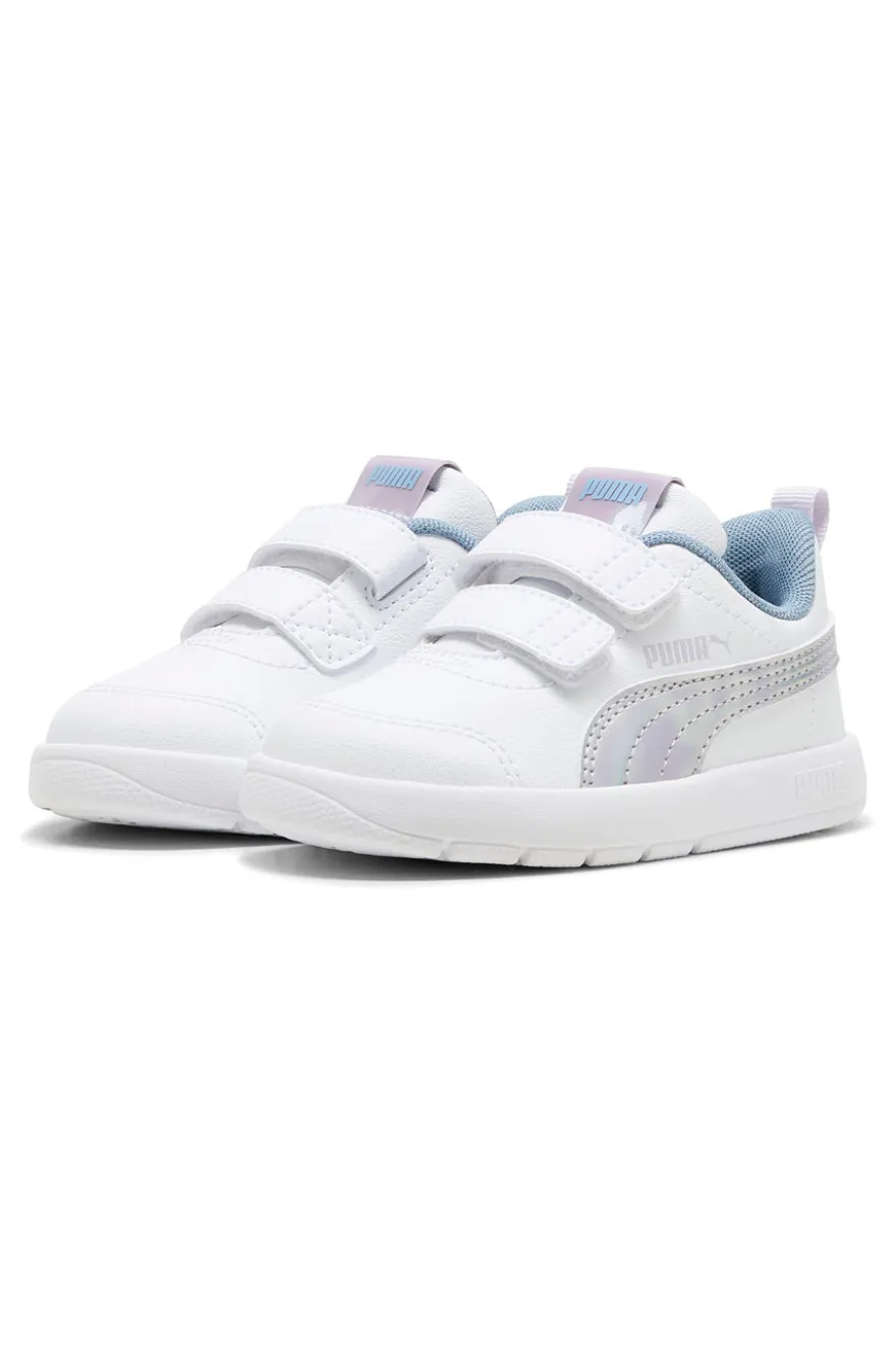 Sneakers bianche con dettagli iridescenti Puma Courtflex V3 SpaceBelle VInf
