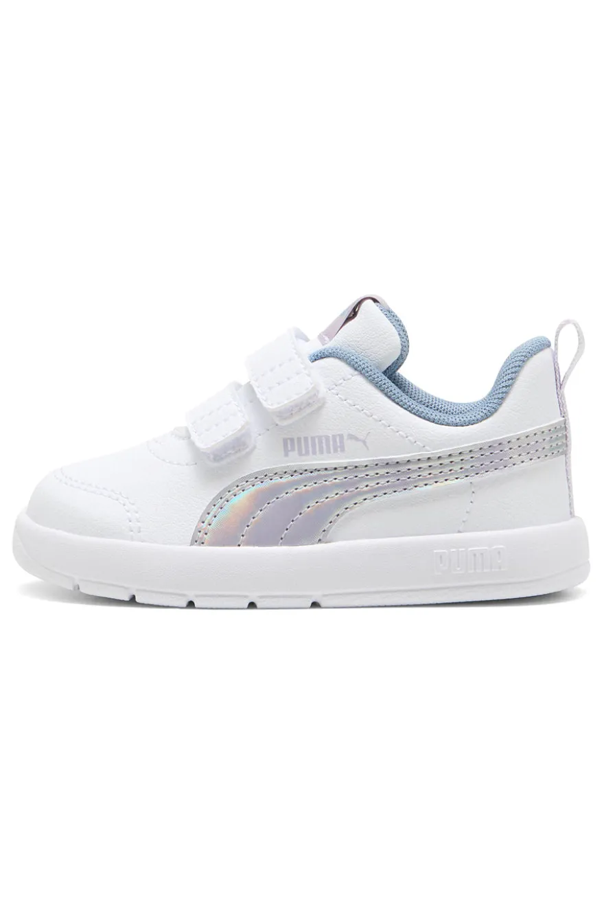 Sneakers bianche con dettagli iridescenti Puma Courtflex V3 SpaceBelle VInf