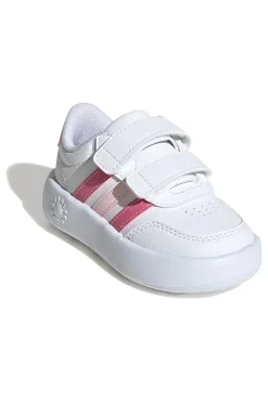 Sneakers bianche con dettagli rosa e suola Bubblecomfy Adidas Breaknet 3.0 CF I
