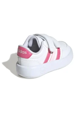 Sneakers bianche con dettagli rosa e suola Bubblecomfy Adidas Breaknet 3.0 CF I