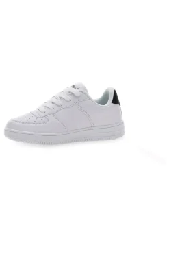 Sneakers Bianche con Dettagli neri Blu Verdi PITT KIDS K191562