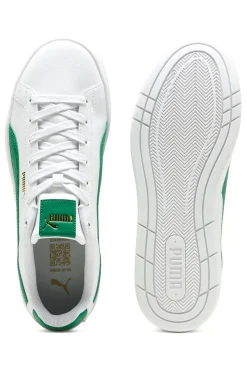 Sneakers bianche con dettagli verdi PUMA Court Classico