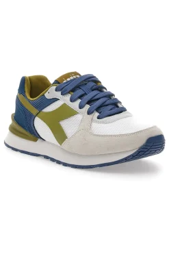Sneakers Bianche con Dettagli Blu e Verdi DIADORA FENICE