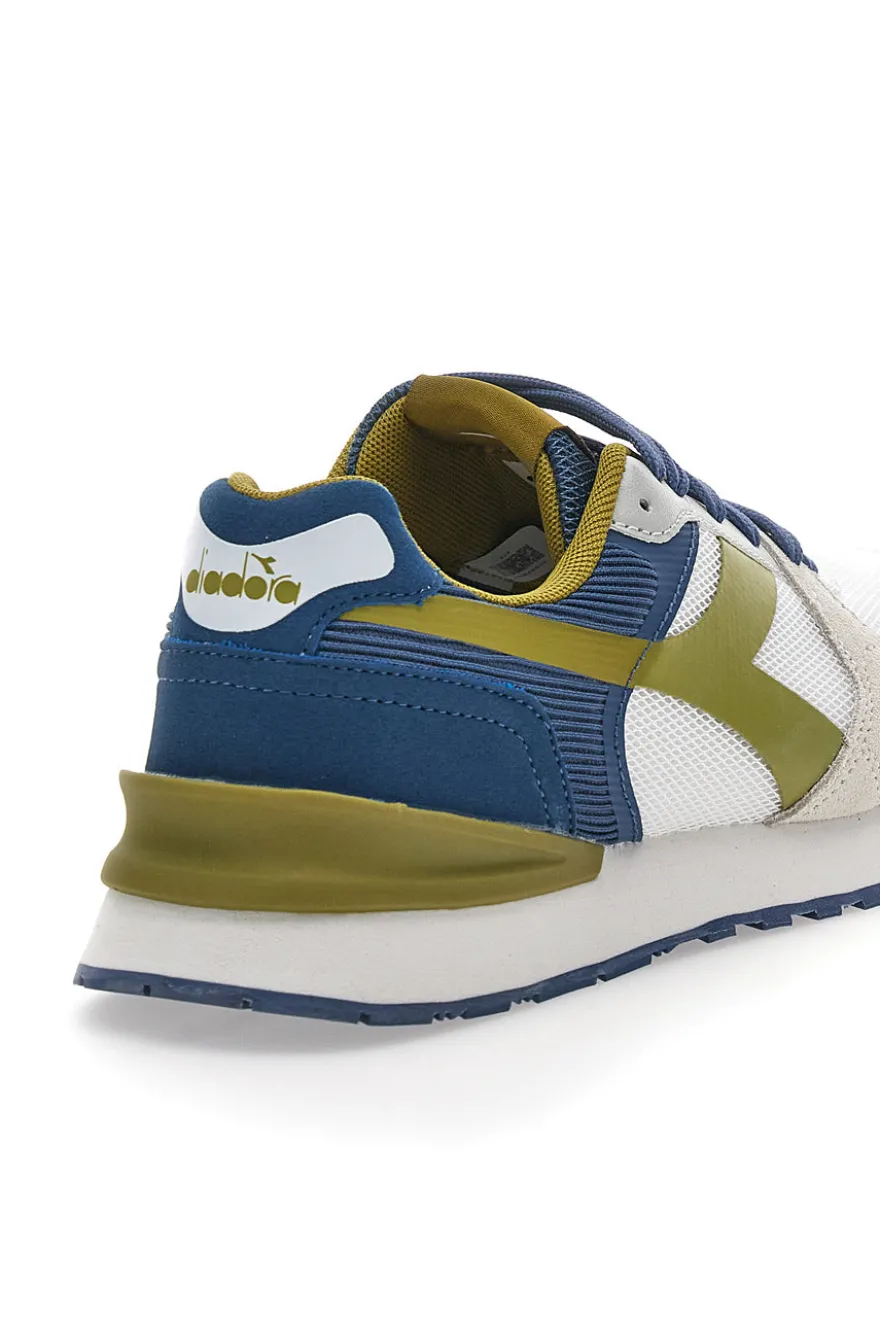 Sneakers Bianche con Dettagli Blu e Verdi DIADORA FENICE