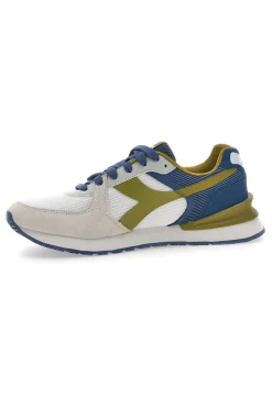 Sneakers Bianche con Dettagli Blu e Verdi DIADORA FENICE