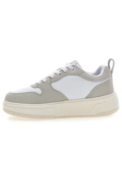 Sneakers bianche con dettagli grigi e lilla Champion Rd18 Lite Low
