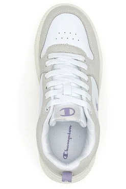 Sneakers bianche con dettagli grigi e lilla Champion Rd18 Lite Low