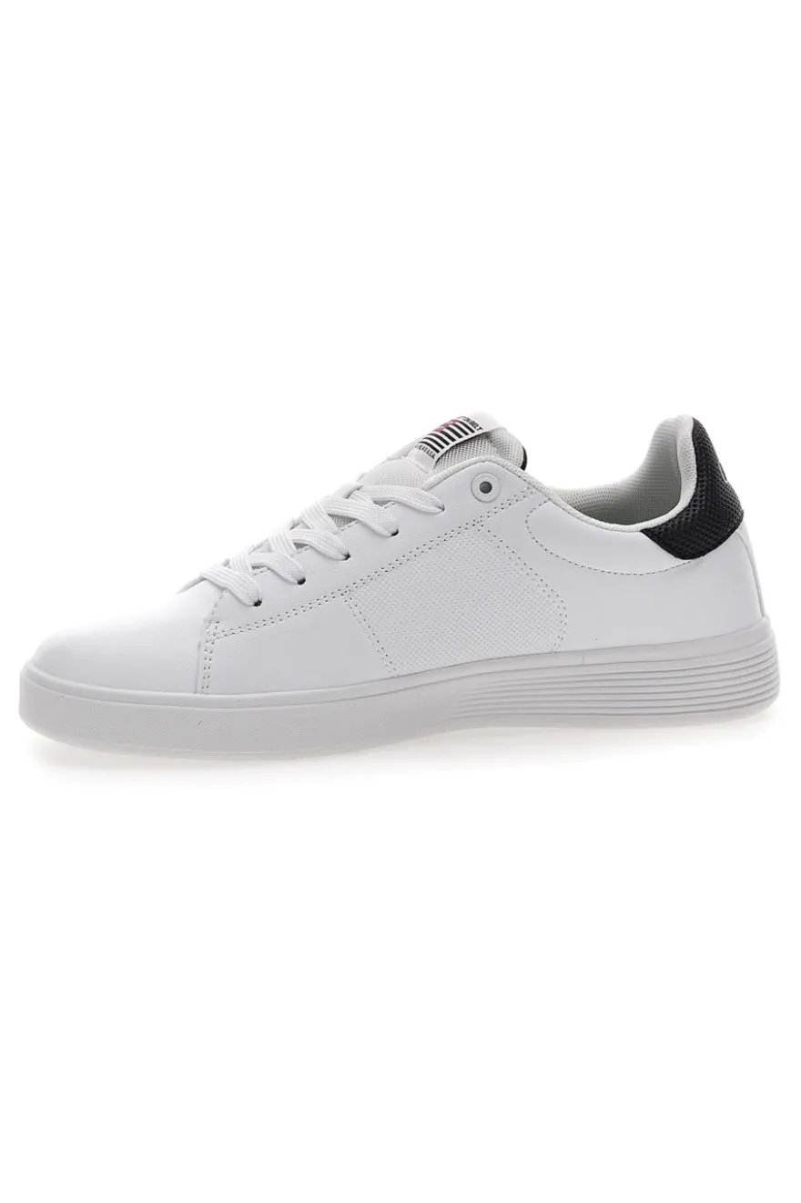 Sneakers Bianche con Dettaglio Nero COTTON BELT CBM424A54