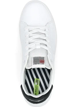Sneakers Bianche con Dettaglio Nero COTTON BELT CBM424A54