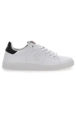 Sneakers Bianche con Dettaglio Nero COTTON BELT CBM424A54