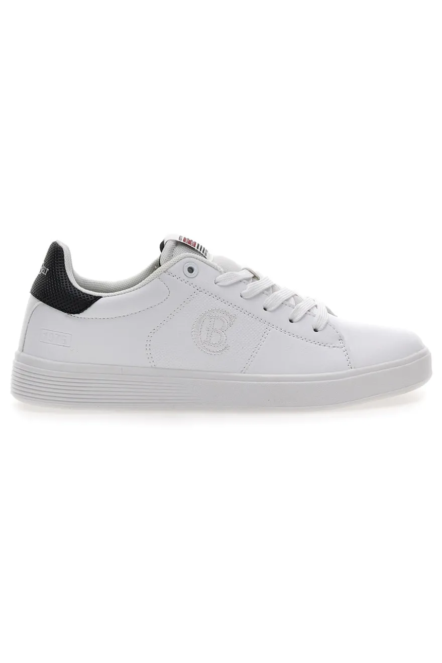 Sneakers Bianche con Dettaglio Nero COTTON BELT CBM424A54