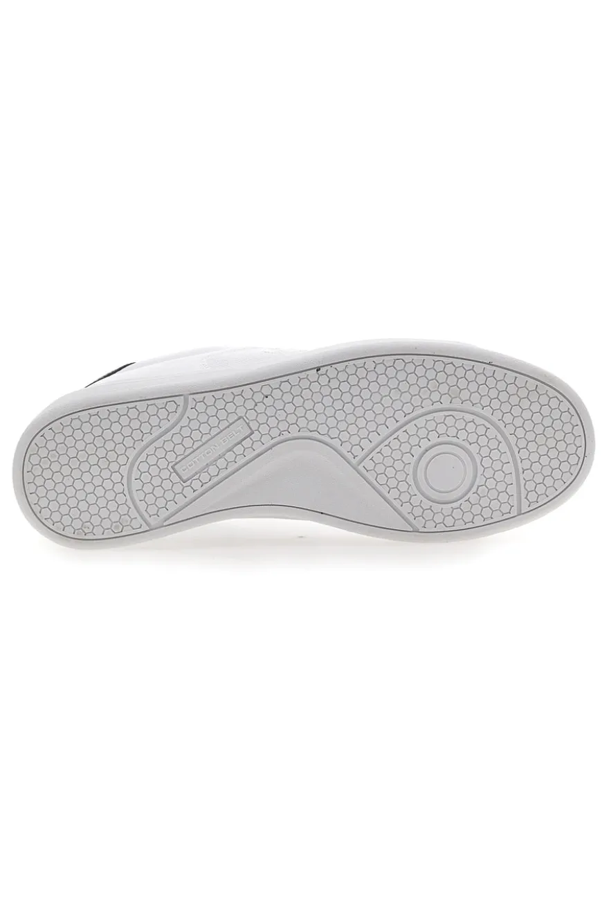 Sneakers Bianche con Dettaglio Nero COTTON BELT CBM424A54
