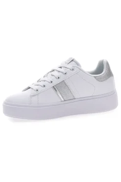 Sneakers Bianche con Dettagli Argentati COTTON BELT ANNUNZIATA LTH
