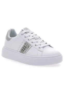 Sneakers Bianche con Dettagli Argentati COTTON BELT ANNUNZIATA LTH