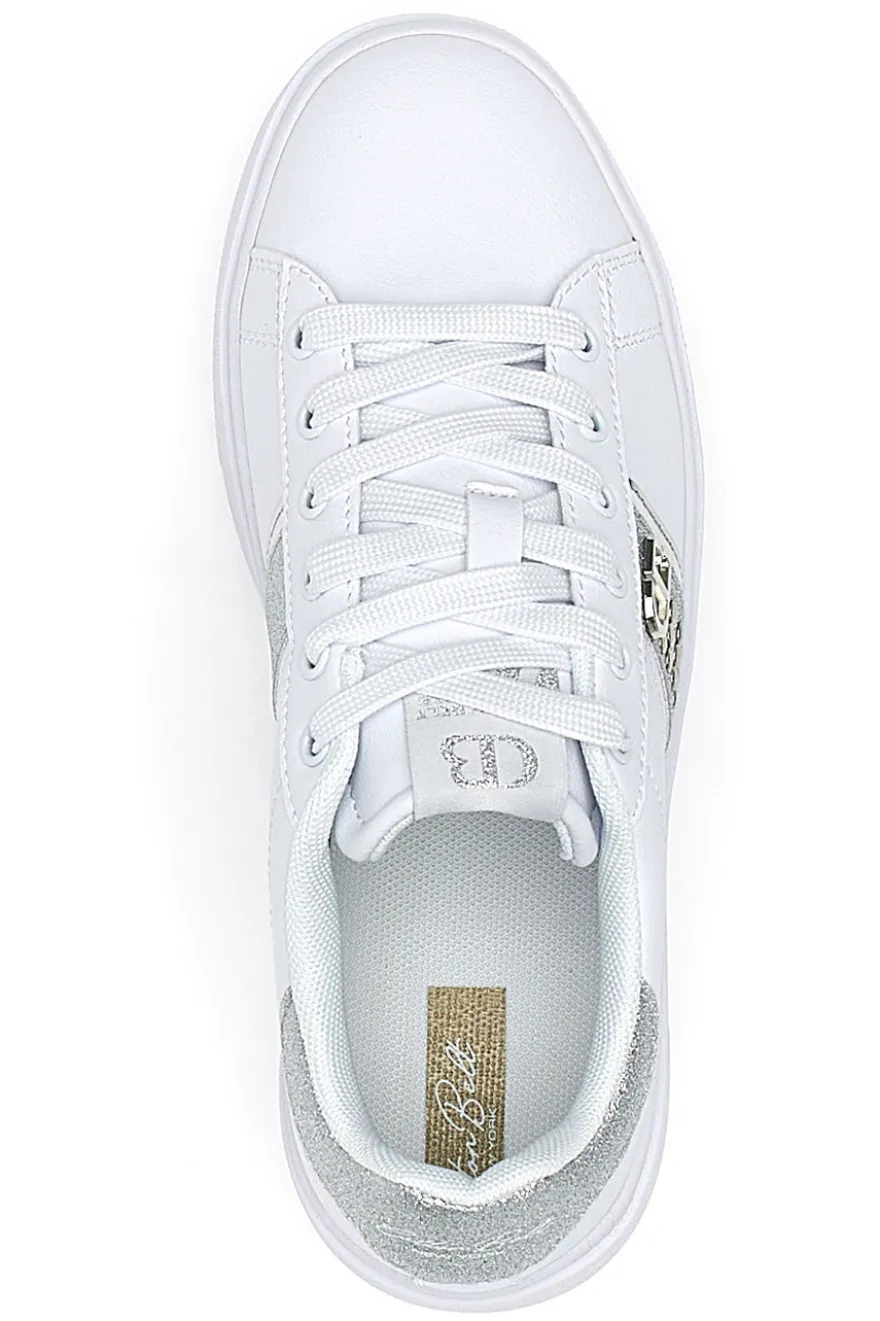 Sneakers Bianche con Dettagli Argentati COTTON BELT ANNUNZIATA LTH