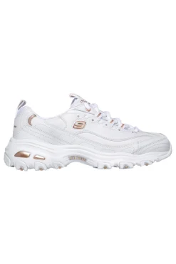 Sneakers bianche con dettagli oro e Memory Foam Skechers D'Lites Fresh Start