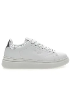 Sneakers bianche con dettagli argentati Cotton belt LONDON 3.0