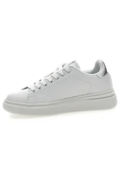 Sneakers bianche con dettagli argentati Cotton belt LONDON 3.0