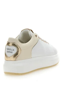 Sneakers Bianche con Dettagli Color Oro Mariella Burani 51045