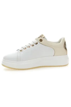 Sneakers Bianche con Dettagli Color Oro Mariella Burani 51045