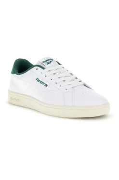 Sneakers bianche con dettagli verdi in pelle Reebok Court clean