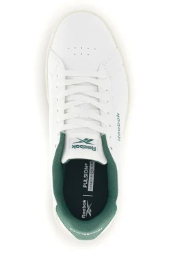 Sneakers bianche con dettagli verdi in pelle Reebok Court clean