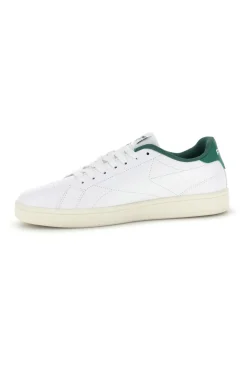 Sneakers bianche con dettagli verdi in pelle Reebok Court clean