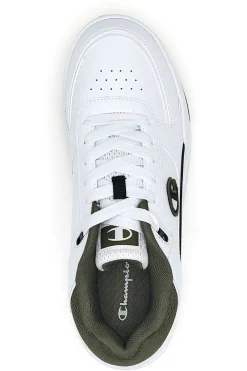 Sneakers bianche con dettagli verde e nero Champion RD18 HERITAGE LOW