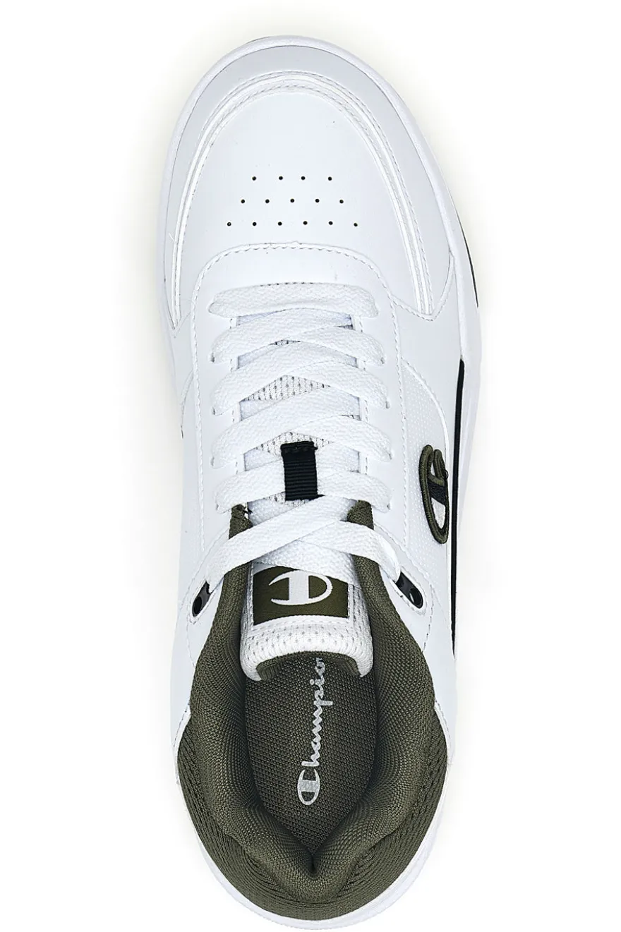 Sneakers bianche con dettagli verde e nero Champion RD18 HERITAGE LOW