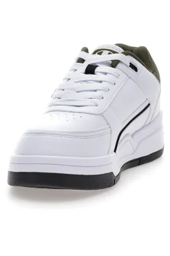 Sneakers bianche con dettagli verde e nero Champion RD18 HERITAGE LOW