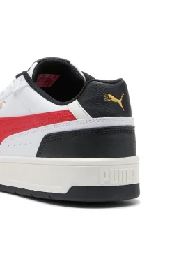 Sneakers bianche con dettagli rossi e neri Puma Court Classico