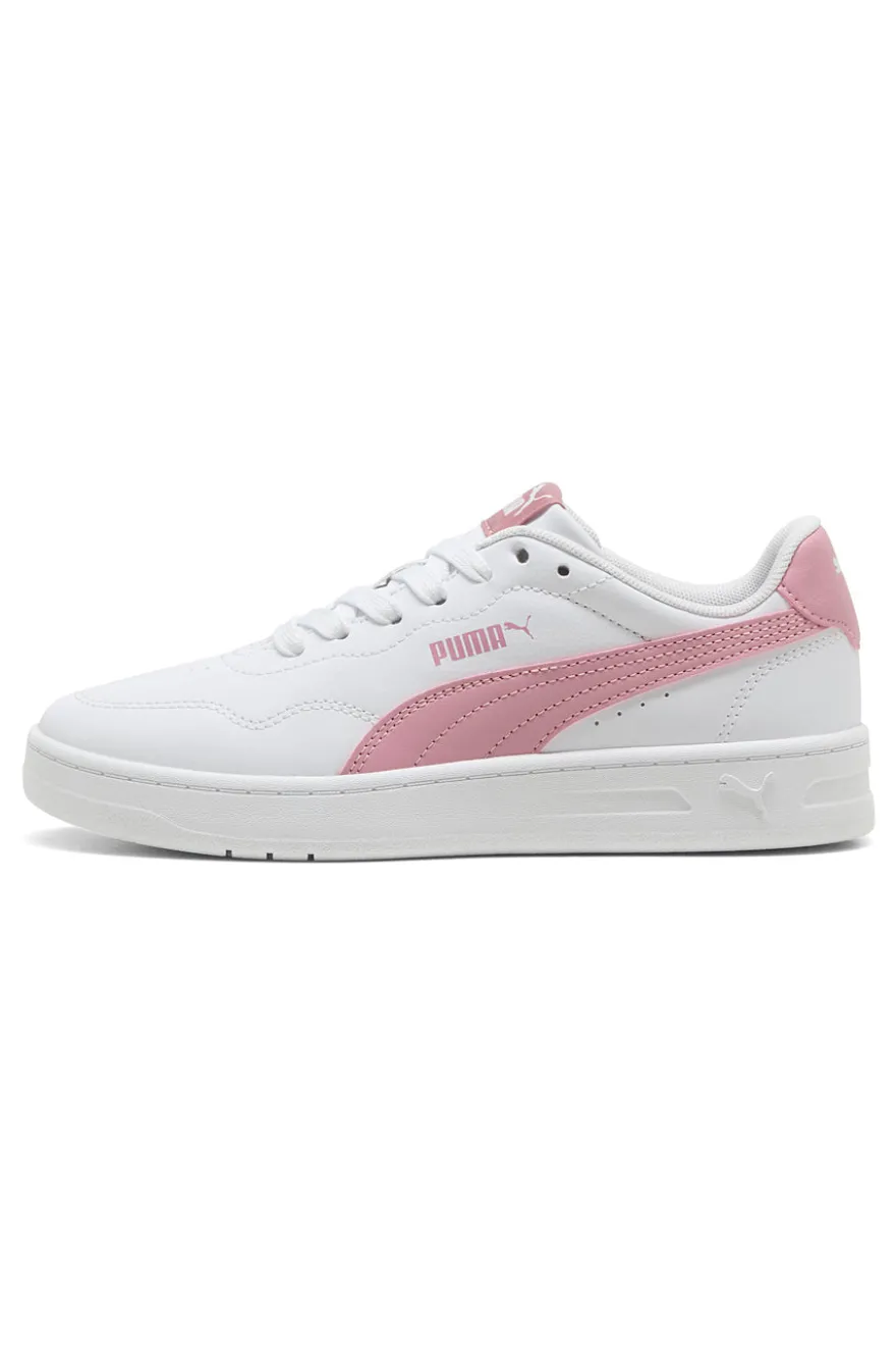 Sneakers bianche con dettagli rosa Puma Court Lally JR