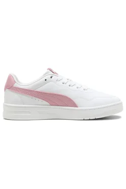 Sneakers bianche con dettagli rosa Puma Court Lally JR