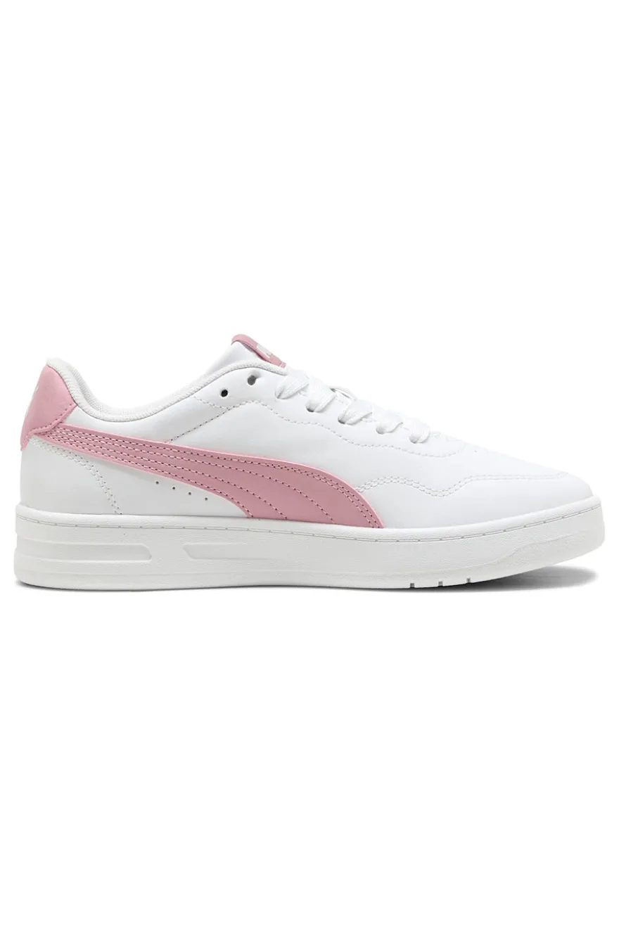 Sneakers bianche con dettagli rosa Puma Court Lally JR