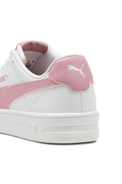 Sneakers bianche con dettagli rosa Puma Court Lally JR